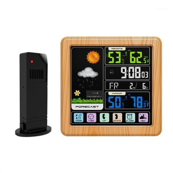 Uhren Zubehör Andere Wettervorhersage Digitaler Wecker Home Office Station Quadratisch USB-Kabel Hygrometer1