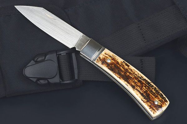 Faca dobrável de bolso M6722 de alta qualidade CPM-20V Lâmina de cetim Mammoth Ivory Handle Outdoor EDC Tools Melhor presente para homens