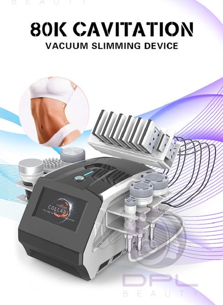 NOVO Promoção Ultrassônica Cavitação Vacuum RF Slimming Equipamento de beleza Máquina de emagrecimento a laser de radiofação para spa