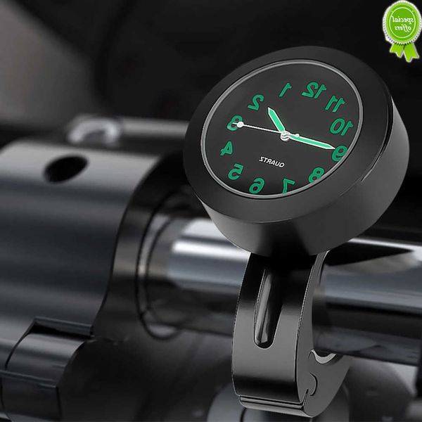 Orologio da manubrio universale per auto nuovo con luce per visione notturna 22-25mm orologio da orologio per montaggio su manubrio per moto moto impermeabile