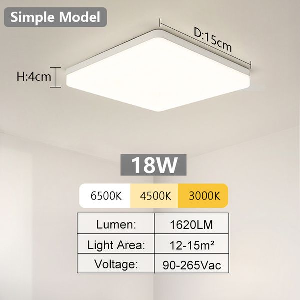 Luci a soffitto a LED Lampada a soffitto moderna per soggiorno Lustre pannello Luce camera da letto decorazione lampada lampada da cucina cucina