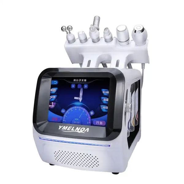 Hidro Makine Vakum Siyah Kırıntı Çıkartma 6 İçinde 1 H2O2 Hydrafacials Machine Peeling Yüz Hidro Dermabrazyon Makinesi