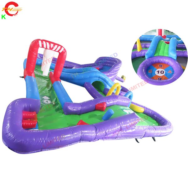 Bateau libre activités de plein air Mini terrain de golf jeu de golf gonflable jouets pour enfants avec ventilateur à vendre