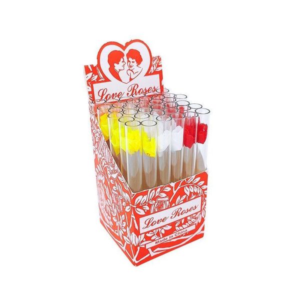 Rauchpfeifen Love Rose Glasrauch mit Kunststoffblume im Inneren 36 Stück in einer Box Tabakzubehör Drop Lieferung Hausgarten Househol Dhhne