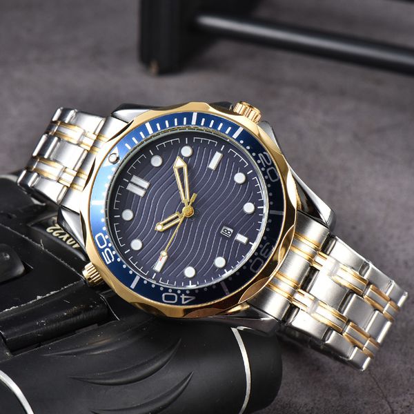 Relógios de pulso Omeg para homens 2023 novos relógios masculinos com todos os mostradores relógio de quartzo de alta qualidade marca de luxo com cronógrafo relógio relógio de couro pulseira masculina moda H01