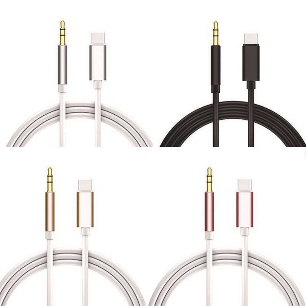 TPE-C Digital Audio Car Audio Cable Cable Type-C Пара 3,5 мм Aux Aux Car Adapter Adapter Cable