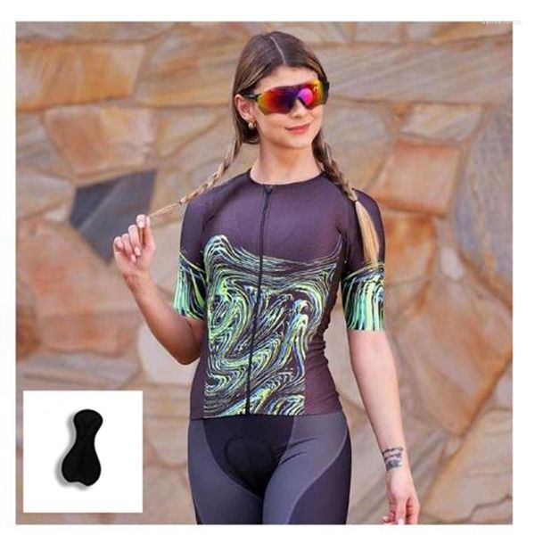 Set da corsa China Custom Road Abbigliamento ad asciugatura rapida Abbigliamento da ciclismo da donna personalizzato Set da ciclismo estivo Abbigliamento da ciclismo Tuta da triathlon