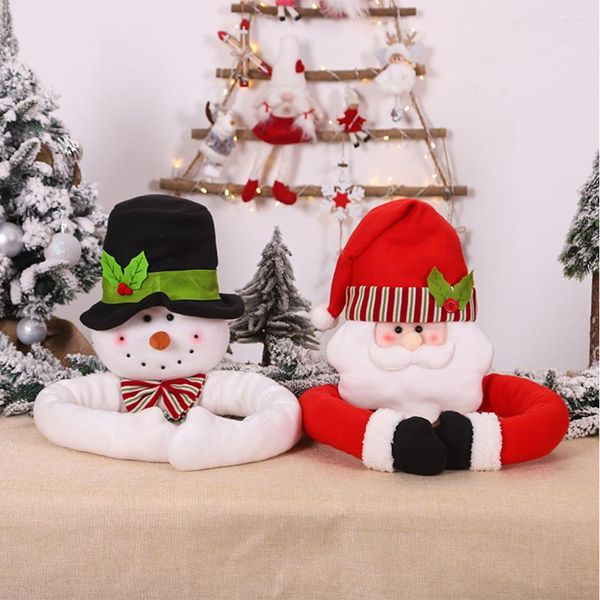 Decorazioni natalizie Albero di Babbo Natale Forma Topper Ornamenti Decorazione per feste