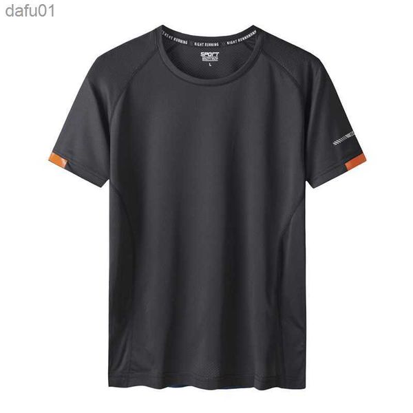 Herren-T-Shirts, schnell trocknend, Sport-T-Shirt, Herren, 2023, kurze Ärmel, Sommer, lässig, Weiß, Übergröße, 6XL, 7XL, 8XL, 9XL, Top-T-Shirts, Fitnessstudio, T-Shirt, Kleidung, L230520