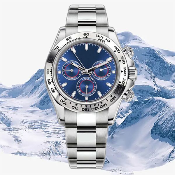 Relógio de diamante de relógio de pulso para homens com qualidade AAA Cronômetros automáticos de aço inoxidável