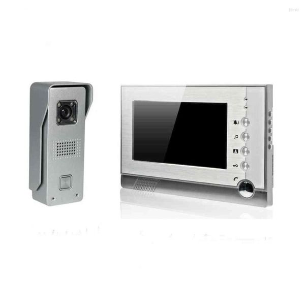 Video-Türsprechanlagen, hochwertiges Zugangskontrollsystem, kabelgebundenes Türklingel-Intercom-Telefon mit PO-Speicher