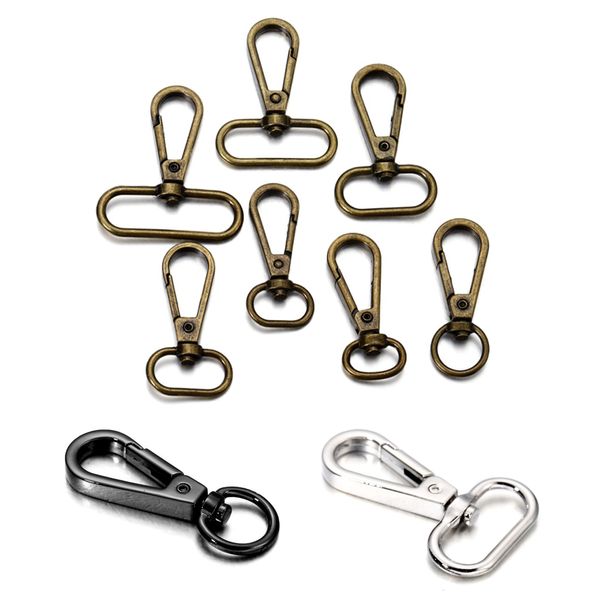 5 Teile/paket Frauen Tasche Haken Oval Schwanz Anschlüsse Schlüsselanhänger Split Schlüssel Ring Swivel Metall Für DIY Schmuck, Die Entdeckungen Zubehör