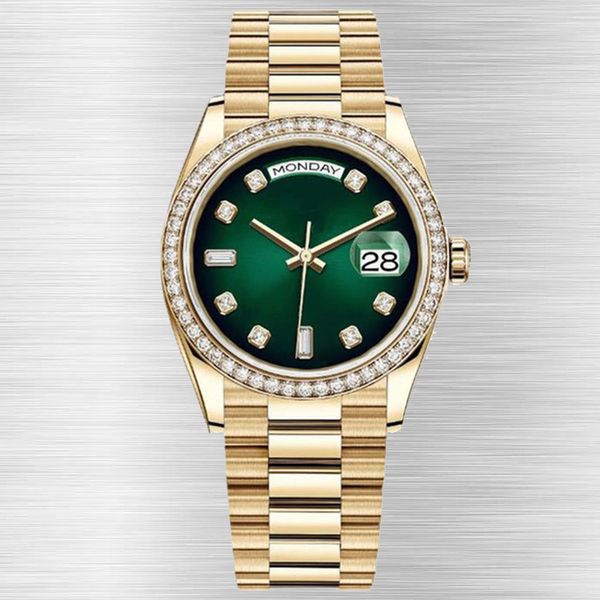 Diamond maschio AAA Orologi meccanici Orologi automatici Designer Montre de Luxe Folcola pieghevole Gold Hardlex Waterproof 2813 Orologi movimenti Orologi di fabbrica