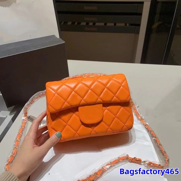 Çok renkli mini tasarımcı crossbody çanta bayanlar flep cüzdan renk koyun derisi klasik çanta küçük altın regülatör zincir omuz çantası elmas lüks omuz çantası