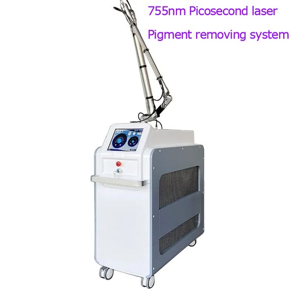 Profissional Q Switched Picosecond máquina laser manchas de idade remoção de tatuagem 1064nm 755nm 532nm picolaser reduzir a pele Pico Laser tratamento dispositivo de salão de beleza