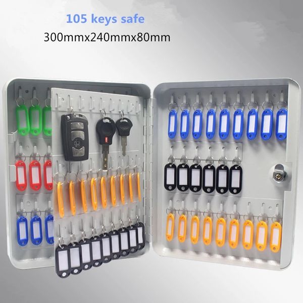 Lega di alluminio 48 chiavi Casseforti a muro per la gestione della sicurezza Keybox Storage Casseforti Contiene chiavi magnetiche per l'home office aziendale
