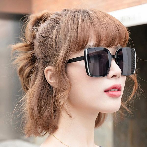 Sonnenbrille Klassische Übergroße Frauen Luxus Kunststoff Sonnenbrille Retro Lunette De Soleil Femme UV400Sunglasses