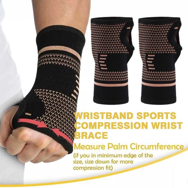 Handgelenkstütze 1 professioneller Sport-Kompressions-Handgelenkband-Schutz Arthritis-Stützhülse elastische Handflächenhandschuhe P230523