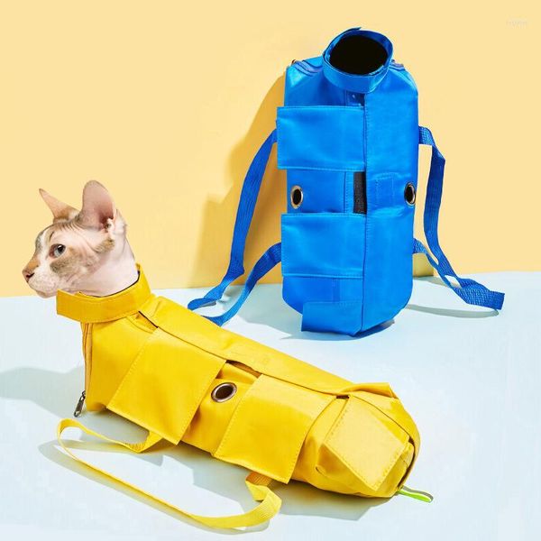 Transportadoras de gatos suprimentos de estimação portátil backpack backpack saco de berçário anti-arranhas de picada especial fixa