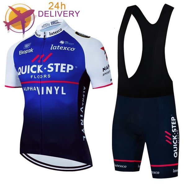 Jersey de ciclismo Sets Quick Step Pro Set MTB Bicycle Wear Maillot Ropa Ciclismo 5 Cores Roupas uniformes de bicicleta 230522