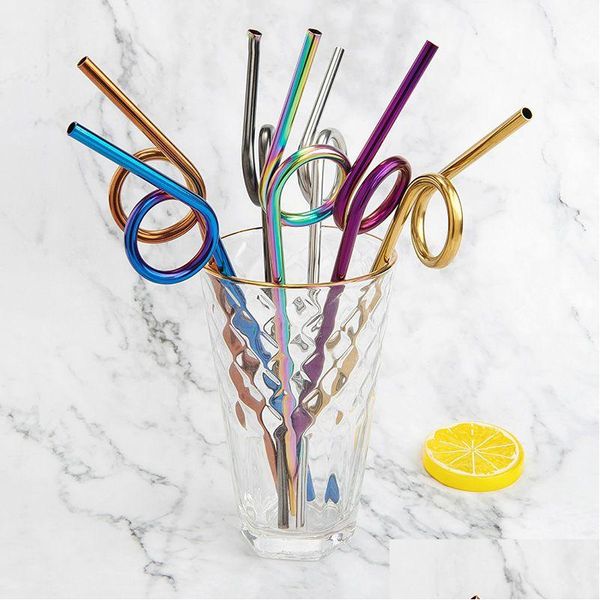 Drinking Straws 304 Aço inoxidável STS METAL METAL HOMAREIRO CACKTOTO CRIATIVO DABE