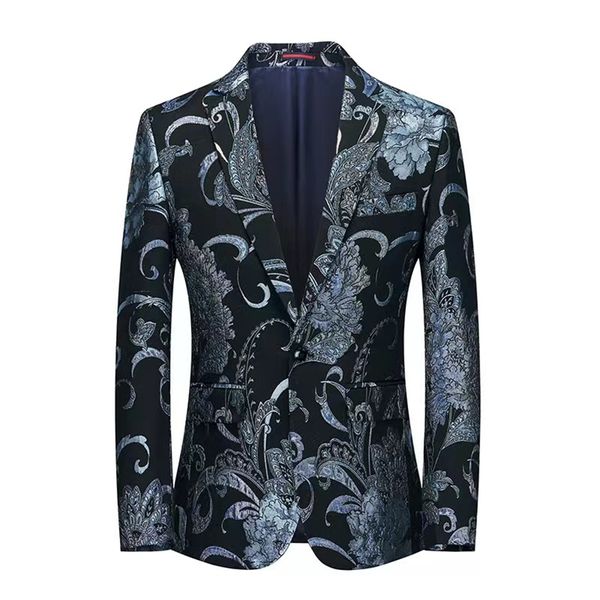 masculino traje casaco masculino traje de vestuário de moda estampa top top diferente padrão de botão de bolso Decoração Vestido de festa várias cores estilos asiáticos m-6xl