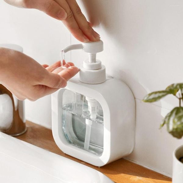 Bottiglie di stoccaggio Bottiglia per lavaggio del corpo da 300/500 ml Dispenser di sapone dal design trasparente antiscivolo portatile durevole per shampoo per il trucco