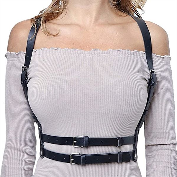 Altri accessori moda PU Corsetto gotico Mujer Corsetto da donna per vestiti Punk Cintura larga decorativa nera Accessori Y2K Fibbia Pin Cintura Autunno 230523