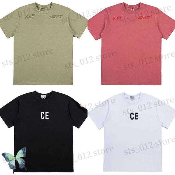 T-shirt da uomo Stile semplice Piccolo Rosso Verde Nero Bianco T-shirt a quattro colori di alta qualità Cav Vuoto Top T230523