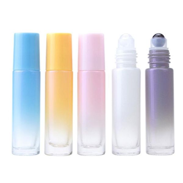 Paketleme şişeleri 10ml yeşim şişe seyahat portatif cam esansiyel yağ doğal kristal taş kozmetik boş şişeleme damlası deli dhmvd