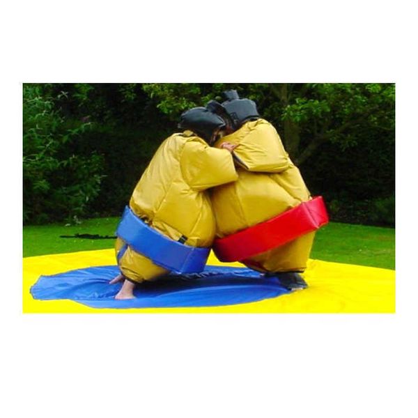 Hochwertiger aufblasbarer Sumo-Kampfanzug, aufblasbares Sumo-Kostüm zum Verkauf. Sumo-Wrestling-Anzüge mit aufblasbarem Sicherheitsring