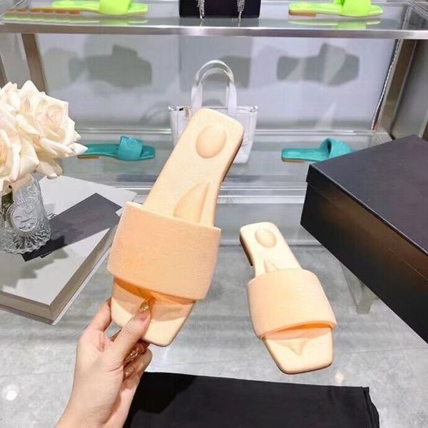 Designer chinelos de luxo chinelos de luxo sapatos planos feminino sandálias de couro genuíno