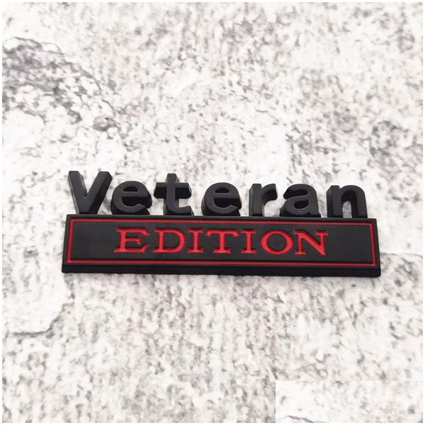 Party Favor Veteran Metall Auto Aufkleber Personalisieren Heckklappe Trim Abzeichen Legierung Blatt Bord Drop Lieferung Hausgarten Festliche Lieferungen Ev Dhppn