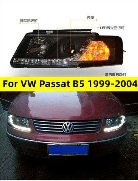 Auto Tuning Scheinwerfer für VW Passat B5 1999-2004 Passat LED Scheinwerfer DRL Hid Bi Xenon Blinker Scheinwerfer