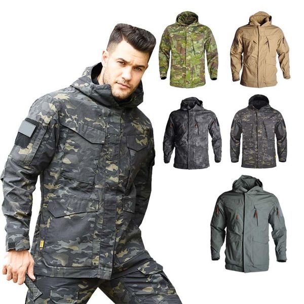 Giacche da caccia Giacca militare Abbigliamento da uomo Tattico impermeabile Army Cloth Camouflage Coat Multicam Multi-tascheCaccia da cacciaHunting Hun