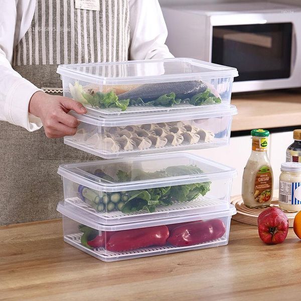 Depolama Şişeleri Buzdolabı Organizer Czaktı Mutfak Kutusu Meyve Yumurta Buzdolabı Konteynerleri Kiler Dondurucu Malzemeleri