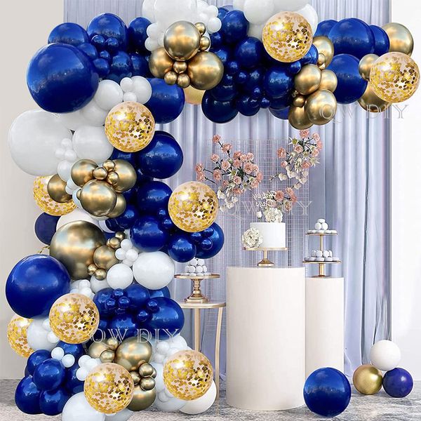 Altri articoli per feste per eventi Coriandoli dorati Palloncini blu navy bianchi Palloncino Arche Ballon Bleu Matrimonio Baby Shower Ragazzo Decorazioni per feste di buon compleanno Globos 230523