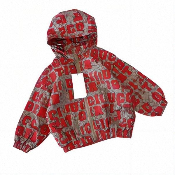 abbigliamento per bambini cappotto giacca con cappuccio Ragazzi e ragazze Designer di lusso con cerniera stile sottile con cappuccio bambino bambino primavera e autunno giacca vestiti per bambini 100cm-1 r1