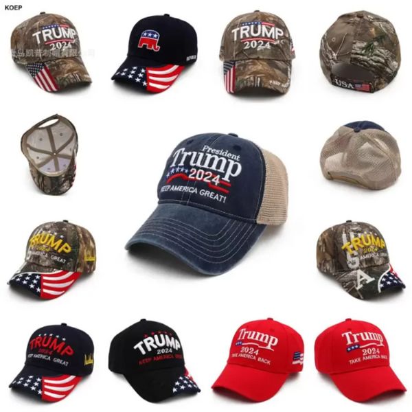 Präsident Donald Trump 2024 Ball Hut Baseball Banner Flaggen Caps Designer Sommer Hüte Frauen Herren Snapback Sport Jogging Outdoor Strand Großhandel I0523