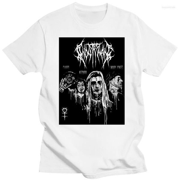 Magliette da uomo Uomo GHOSTEMANE World Tour 2023 Date Musica Cotone nero