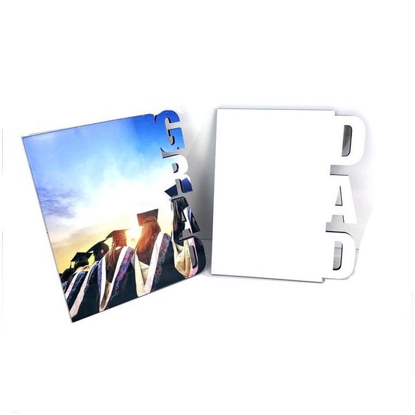 Cornici e modanature 2022 Album di laurea Regalo Sublimazione Blank P O Frame Ornamenti Fai da te Trasferimento di calore Decorazione desktop Drop Deli Dhg9N