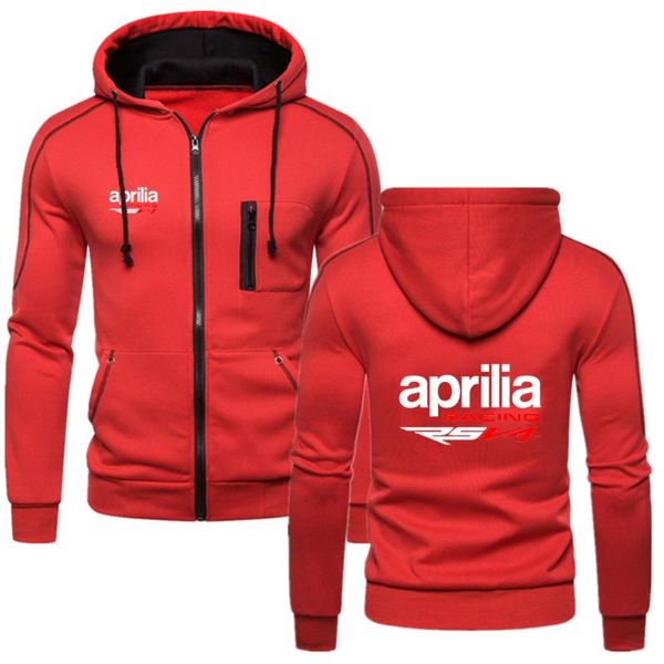 Herrenjacken Aprilia Racing RSV4 2023 Sport Bequeme Baumwolle Reißverschluss Fitness Einfarbig College Wind Tops Mode Sweatshirt Hoodies