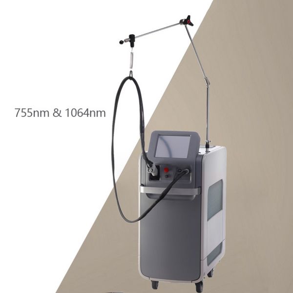 Laser Machine 2023 Generation ND YAG Александрит -лазерная машина для удаления волос Alex Pro Max 755 1064NM CE одобрено