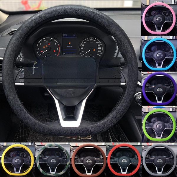 Coprivolanti Coprivolante in silicone di alta qualità Accessori universali per lo styling dell'auto Sterzo automatico antiscivolo-