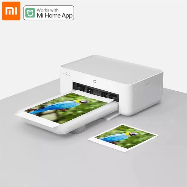 Stampante fotografica Xiaomi Mijia 1S Sublimazione del colore ad alta definizione Carta fotografica portatile da 3/6 pollici Stampante remota portatile Smart APP