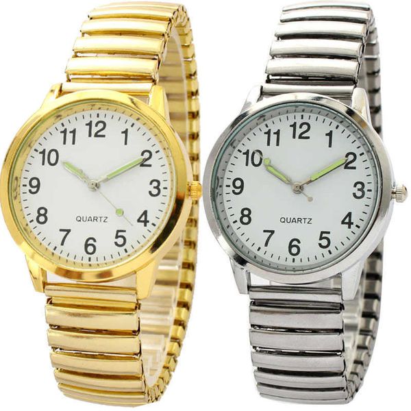 Faces estilo estilo grande tamanho digital Glow agulha masculina e fêmea Middle and Belt Relógios de luxo relógios mensagens de aço inoxidável relógio