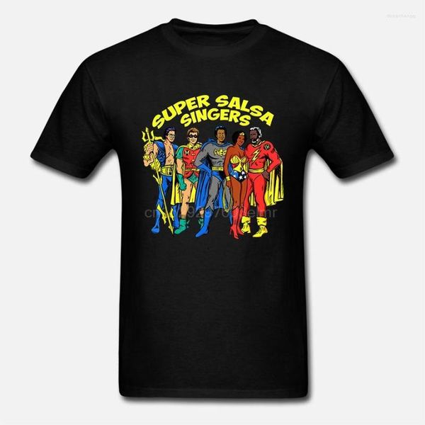 Erkek Tişörtleri Süper Salsa Şarkıcıları Fania Tshirt