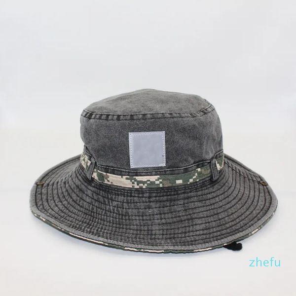 Capas de chapéu de designer 2023 Camuflando grande capa de tom de sol ao ar livre Homem e mulheres Chapéu de bastão de maré