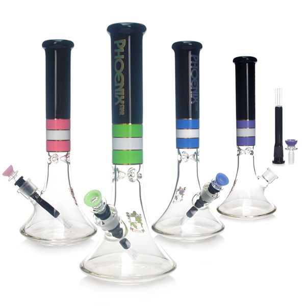 Phoenix Glasbong 16 Zoll Shisha Becher einzigartige Glasbong Dab Rig Wasserpfeife Heady Oil Rigs Rauchpfeifen mit 5 Armen Downstem