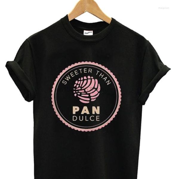 Herren T-Shirts Sommer lustiger Aufdruck Männer T-Shirt Frauen Sweeter Than Pan Dulce Shirt